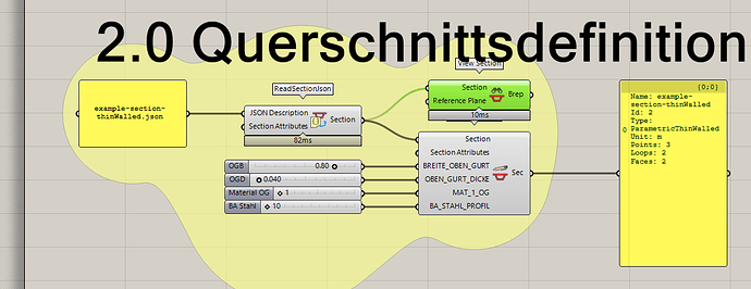 Thin Wall Section Json - Grasshooper