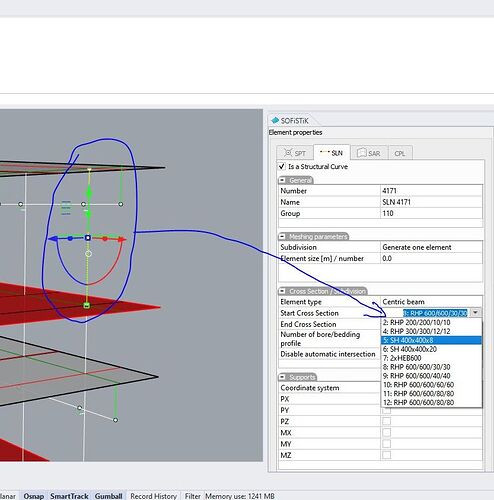 sofistik to Rhino option